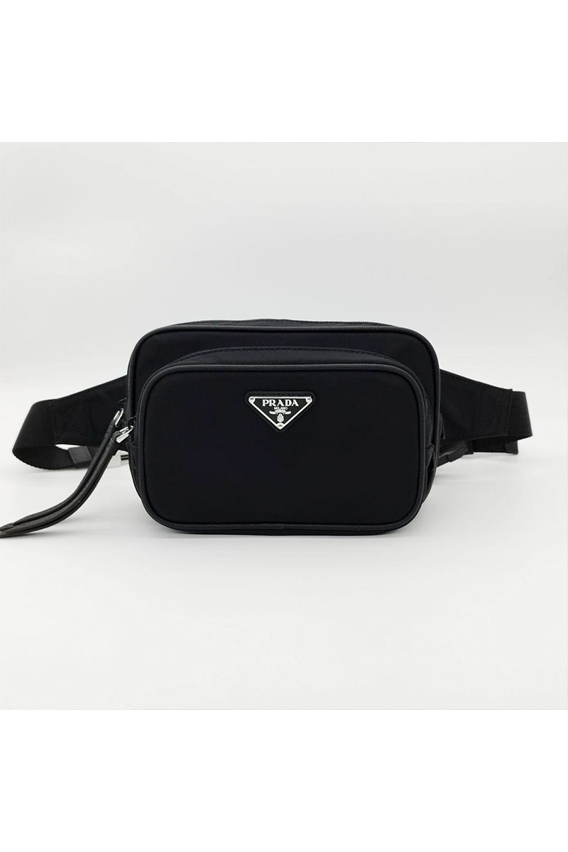 Prada Чёрная сумка на пояс 23x19x9 см