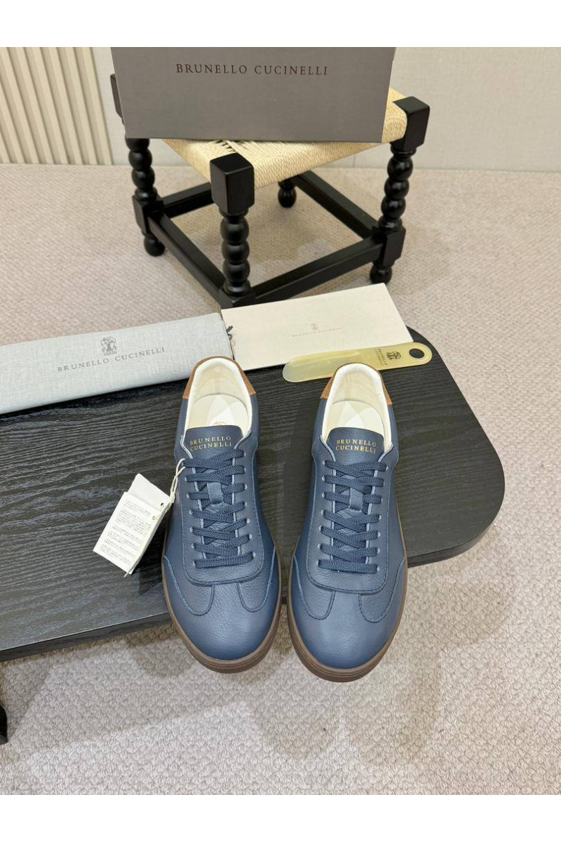 Brunеllо Сuсinеlli Кожаные кроссовки low-top - Blue