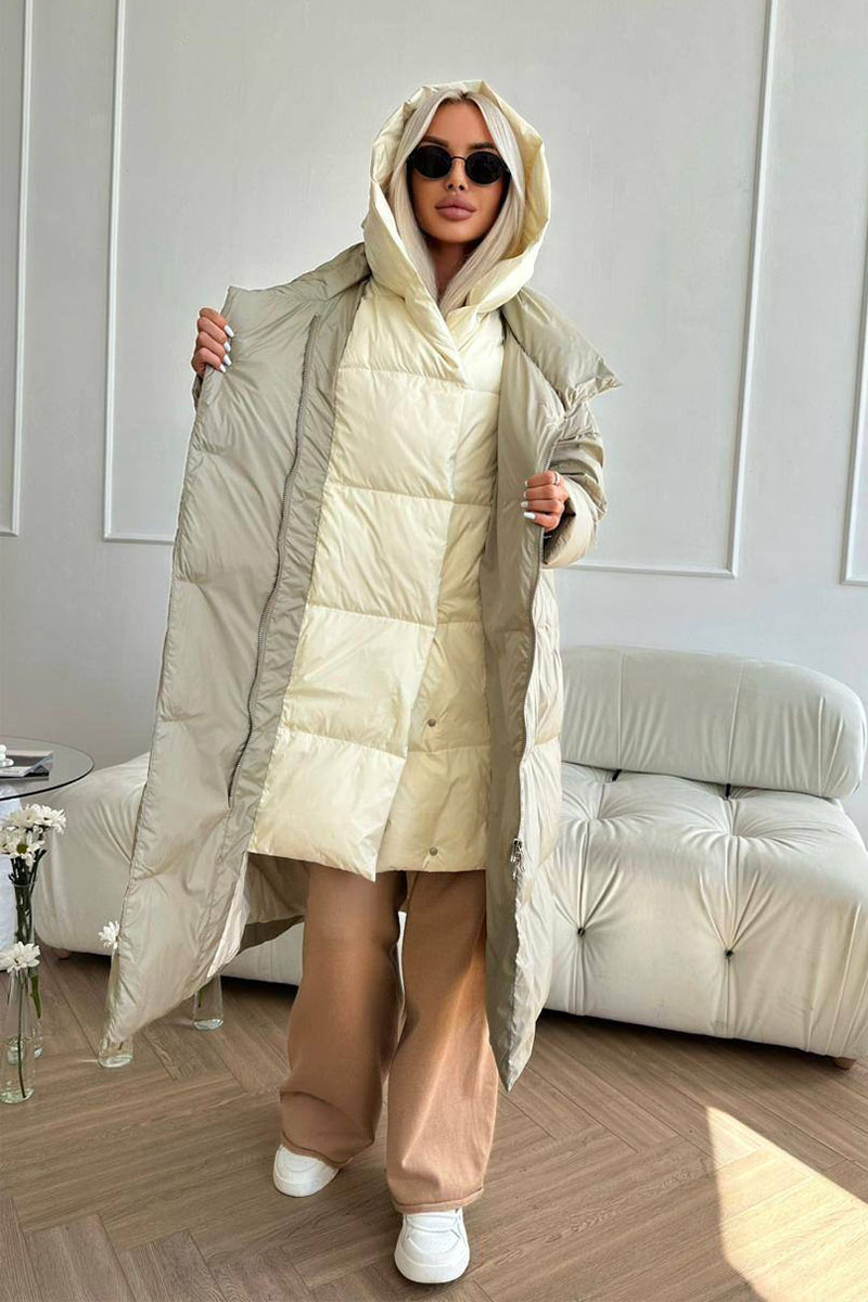 Designer Clothing Женский зелёный пуховик Max Mara