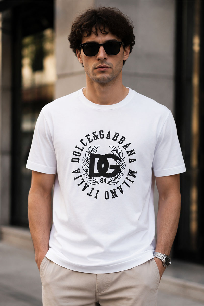 Dоlсе & Gаbbаnа Футболка белого цвета logo-print