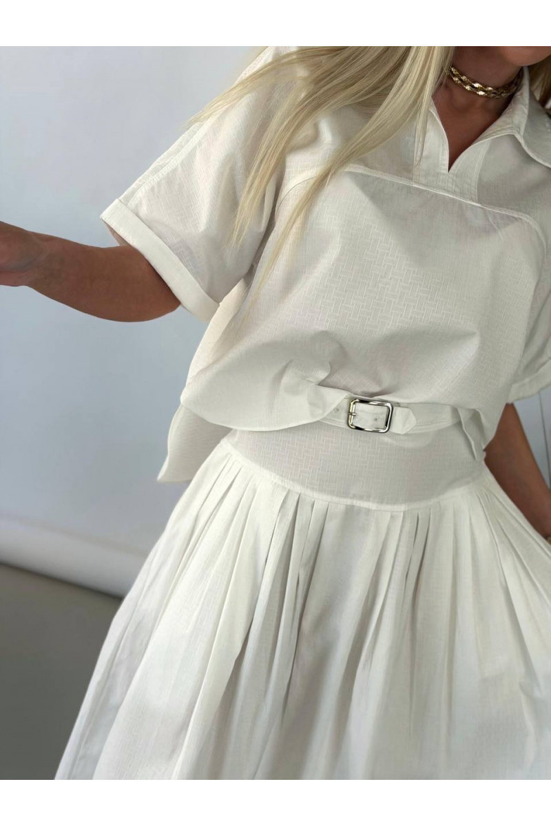 Hermes Белый женский костюм premium
