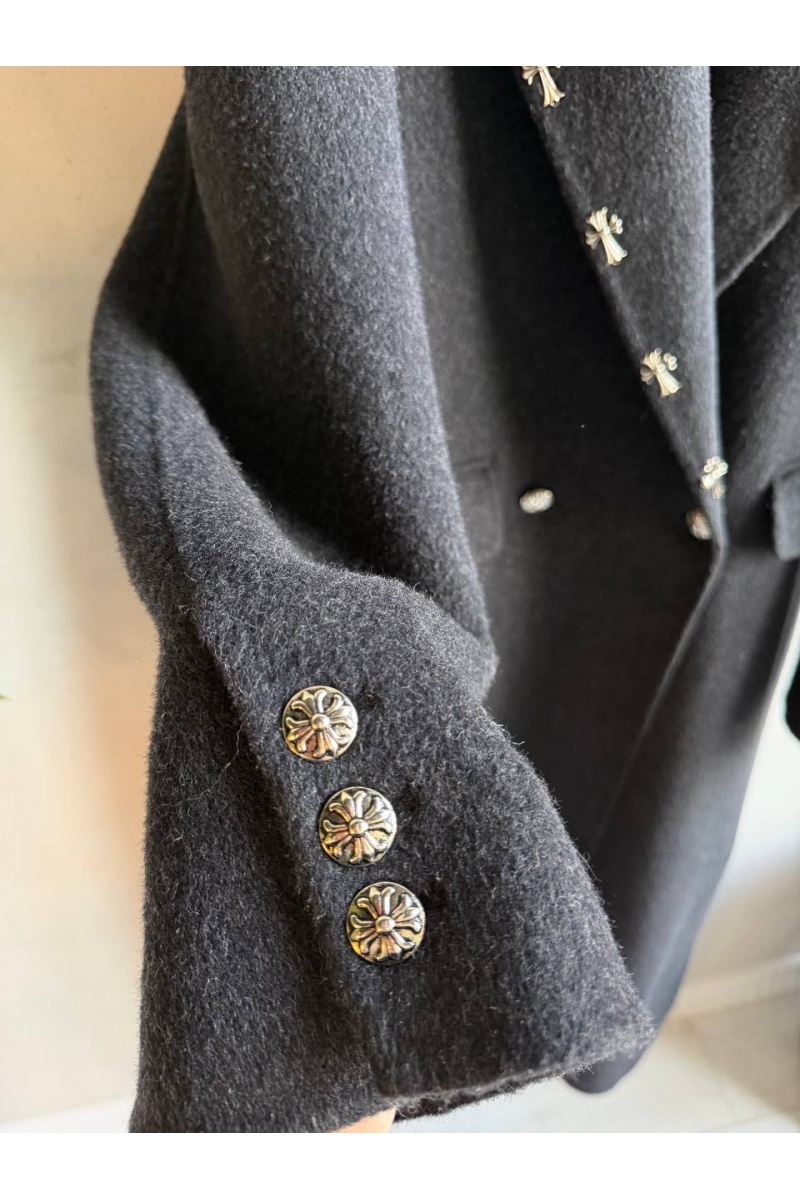 Chrome Hearts Женское шерстяное пальто premium