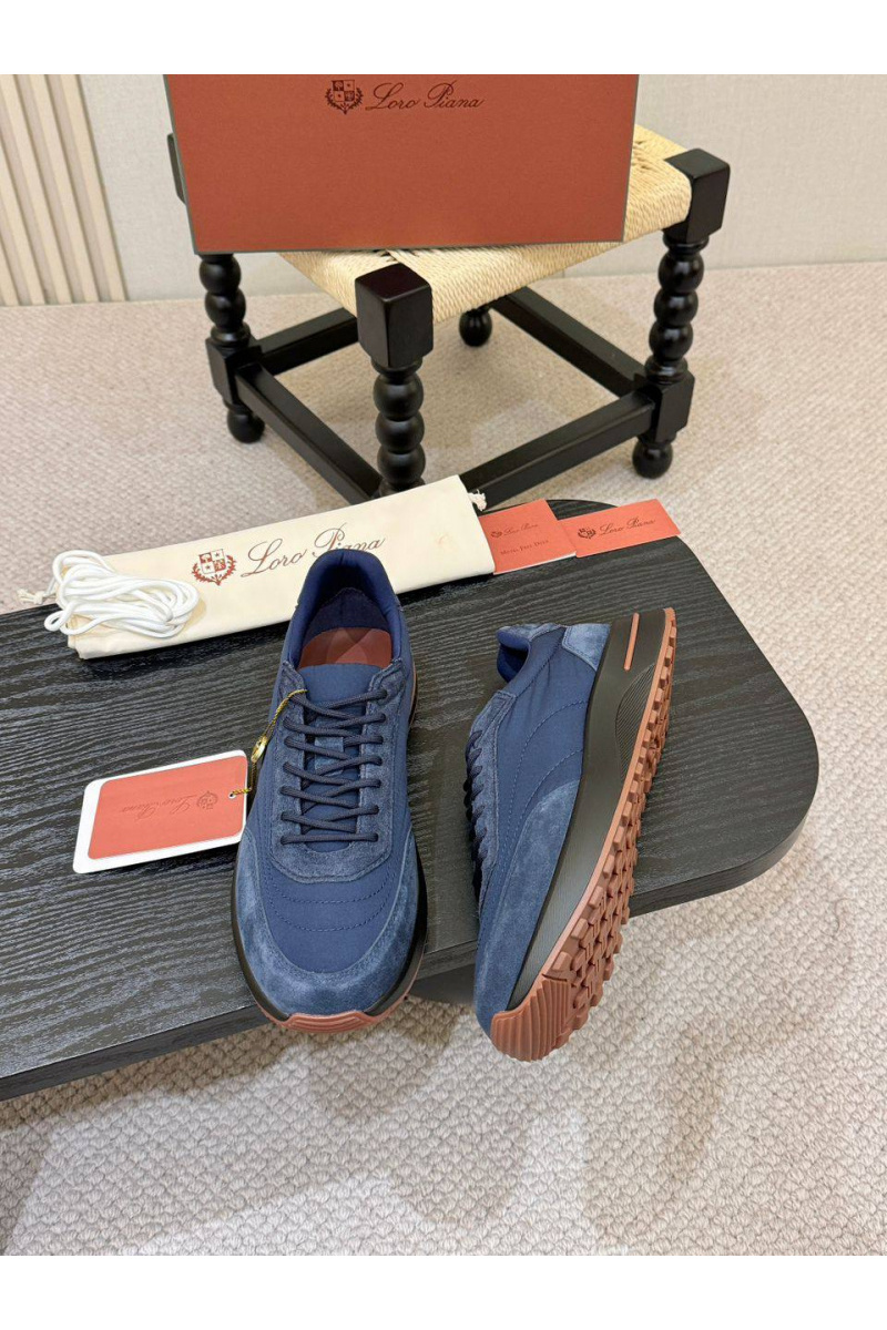 Loro Piana Мужские кроссовки Week End Walk - Navy