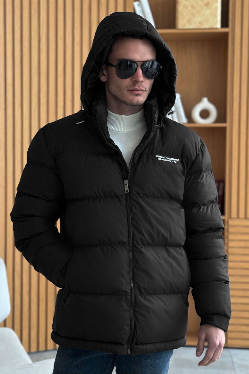 Emporio Armani EA7 Мужская куртка чёрного цвета 