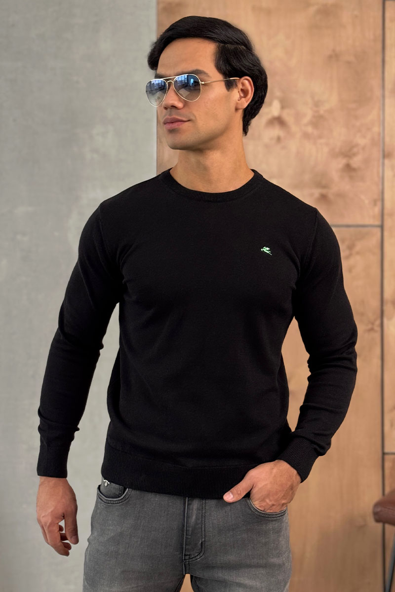 Etro Мужская чёрная кофта logo-embroidered