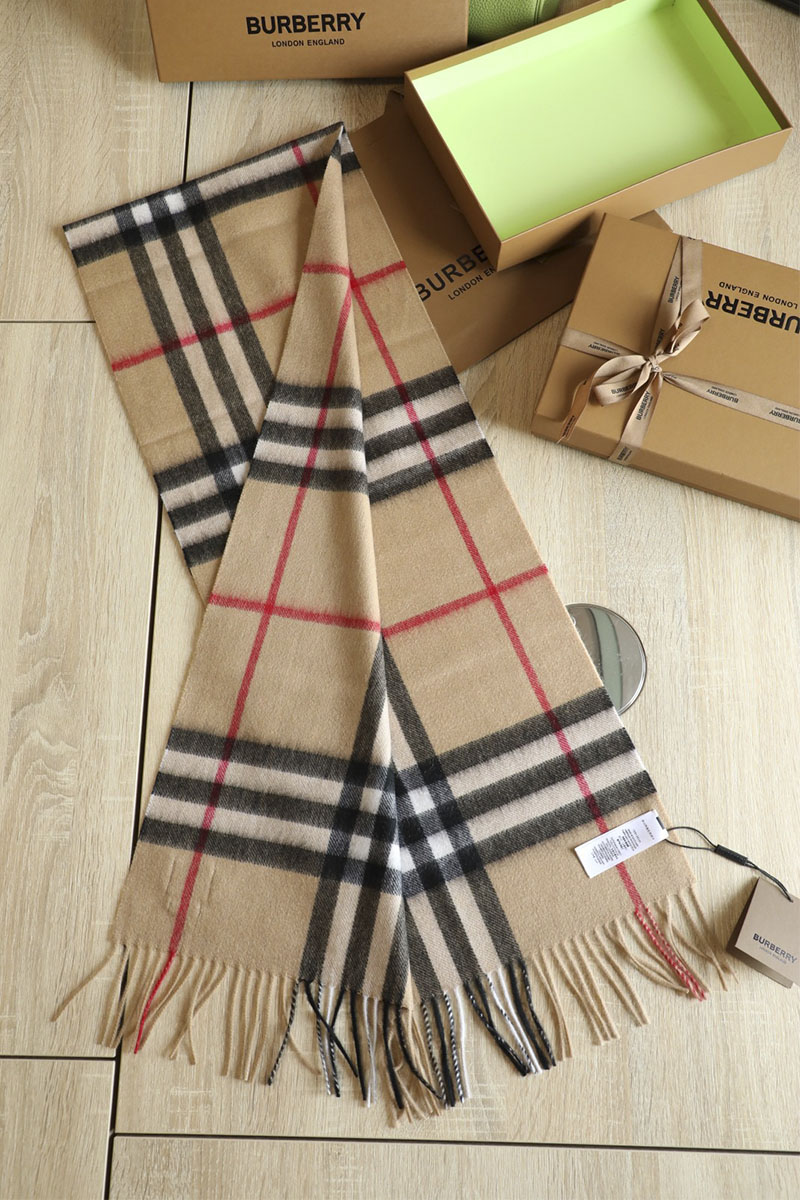 Burberry Шарф Check premium 168x30 см - Beige