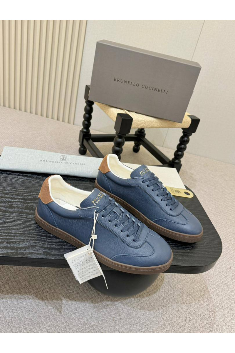 Brunеllо Сuсinеlli Кожаные кроссовки low-top - Blue