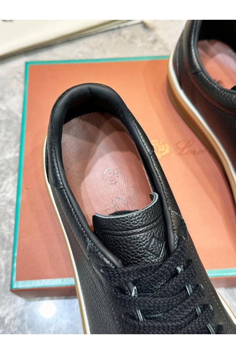 Loro Piana Мужские кожаные кроссовки Tennis Walk