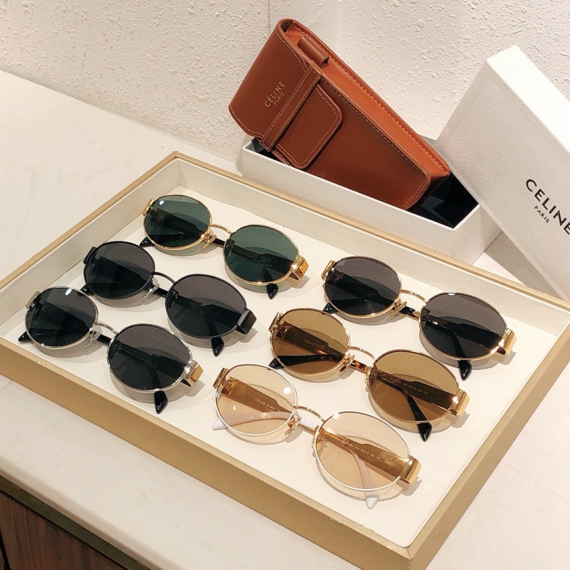 Celine Солнцезащитные очки Triomphe - Black / Silver