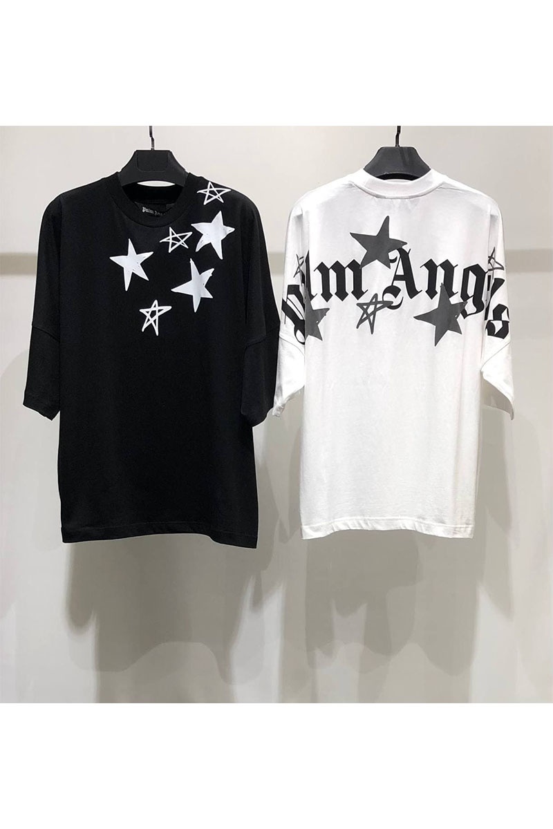 Palm Angels Мужская оверсайз футболка "Stars" - White