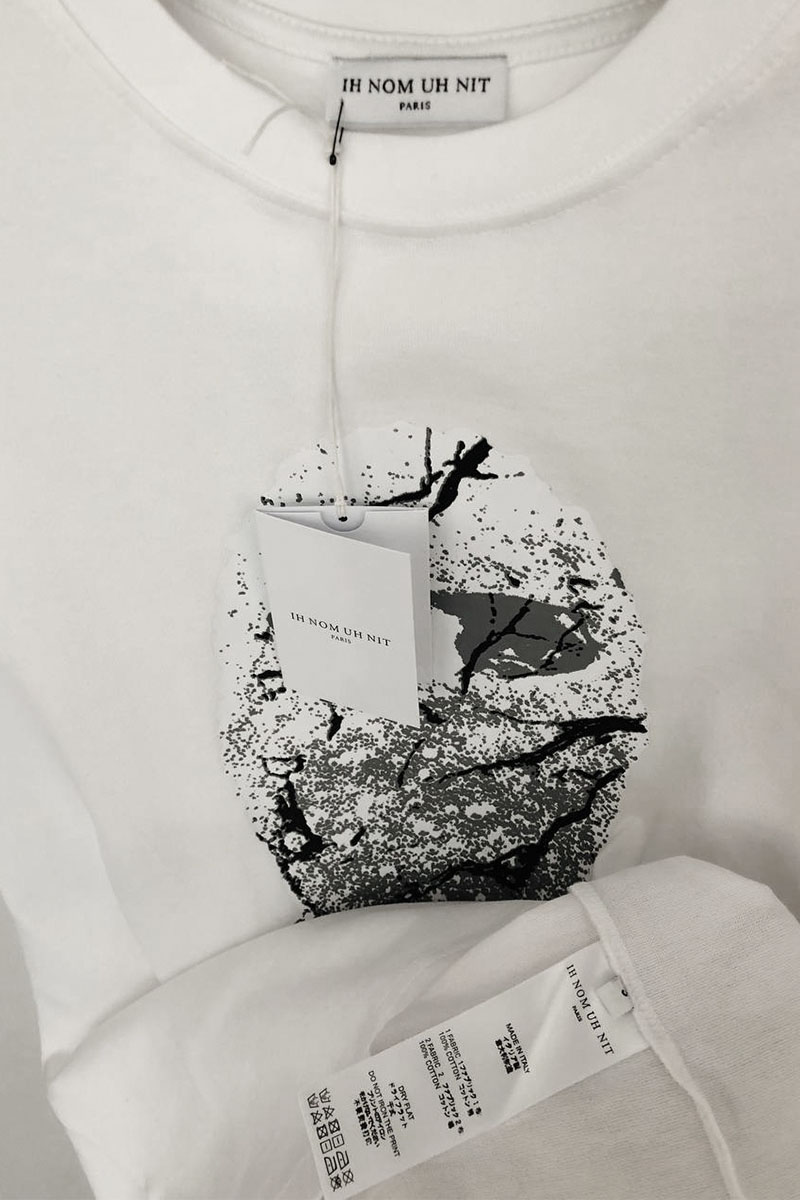 Designer Clothing Белая оверсайз футболка Ih Nom Uh Nit "Mask On"