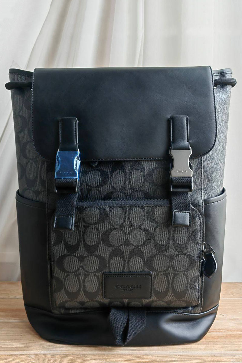 Coach Кожаный рюкзак Rivington 39x26 см