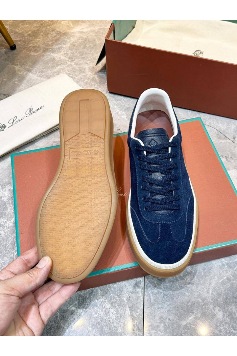 Loro Piana Мужские замшевые кроссовки Tennis Walk