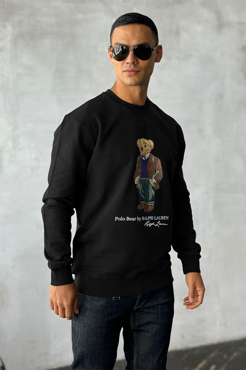 Polo Ralph Lauren Чёрный свитшот "Bear" 
