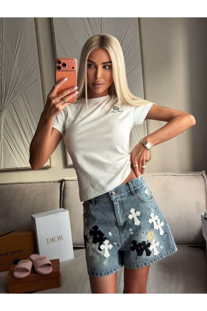 Chrome Hearts Женские джинсовые шорты premium