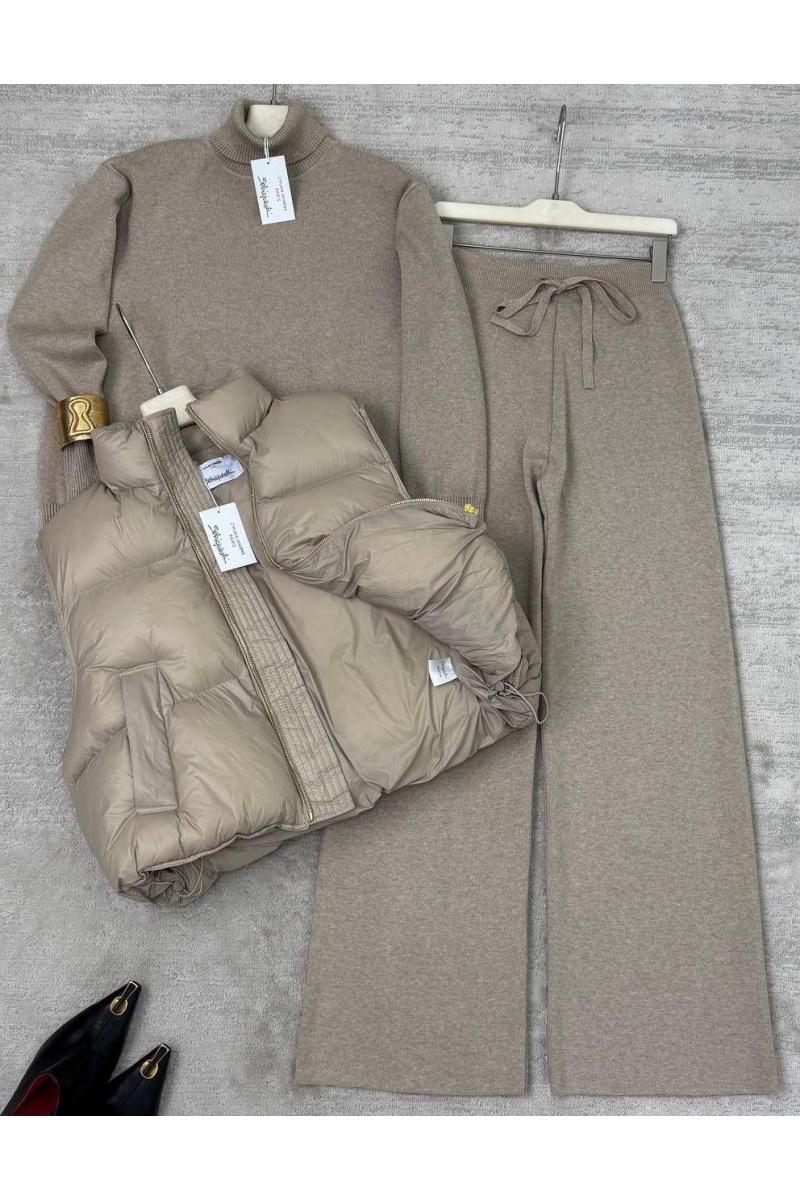 Schiaparelli Женский костюм тройка на флисе premium - Beige
