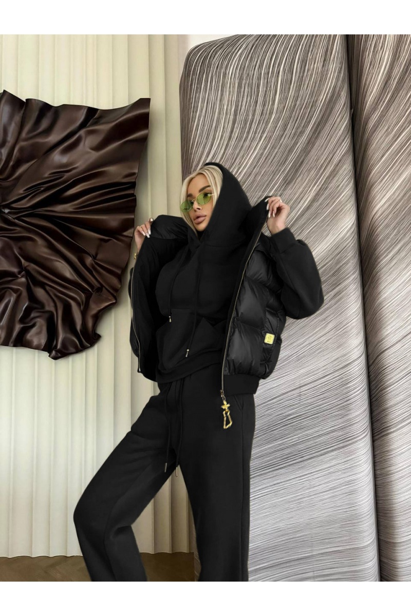 Schiaparelli Женский костюм тройка на флисе Premium - Black