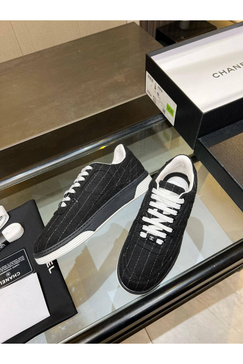 Chаnеl Женские кроссовки Tweed premium