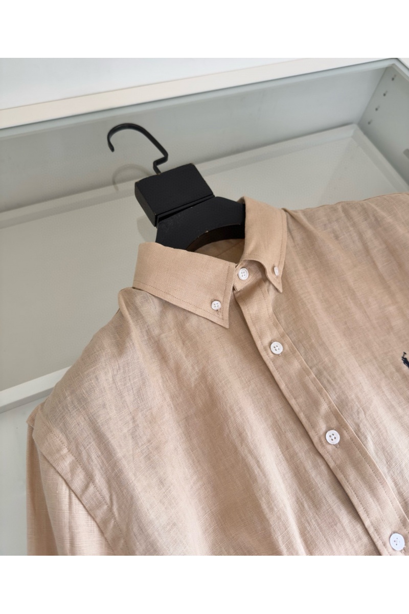 Polo Ralph Lauren Льняная рубашка pony-embroidered - Beige
