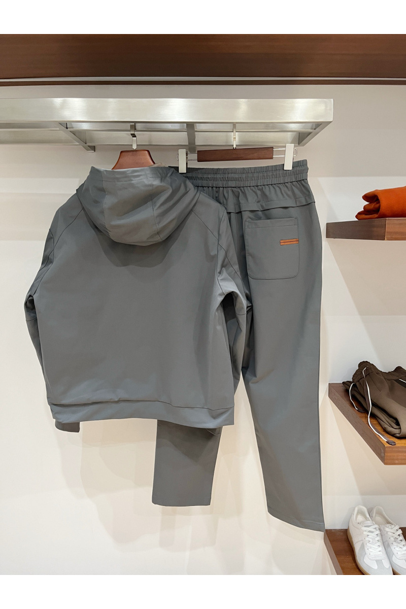 Zegna Мужская серая ветровка premium