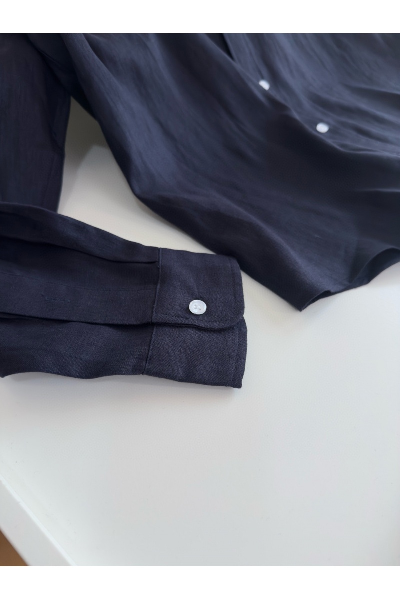 Polo Ralph Lauren Льняная рубашка pony-embroidered - Navy