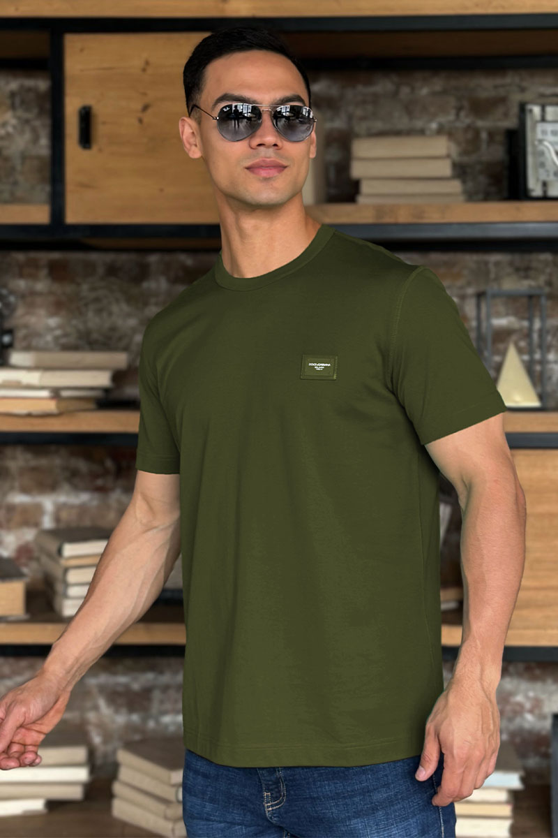 Dоlсе & Gаbbаnа Мужская футболка Premium - Military Green