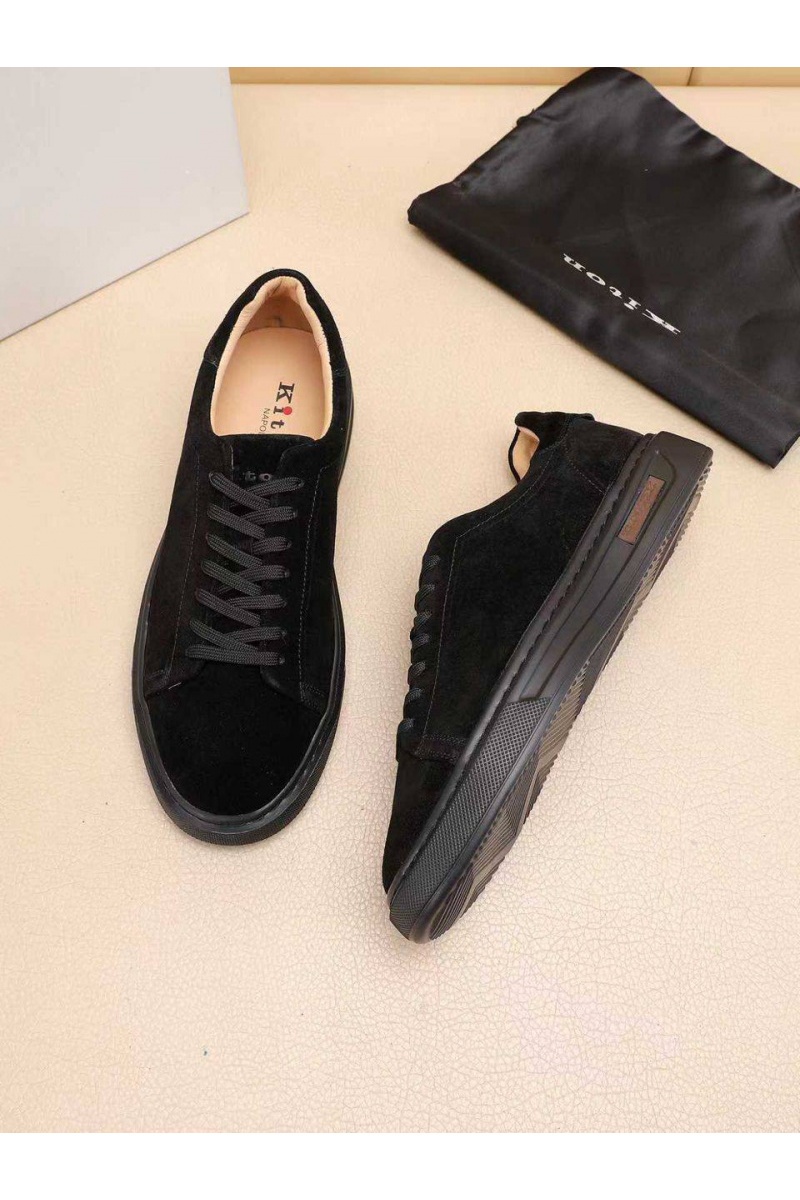 Kiton Мужские замшевые кроссовки 