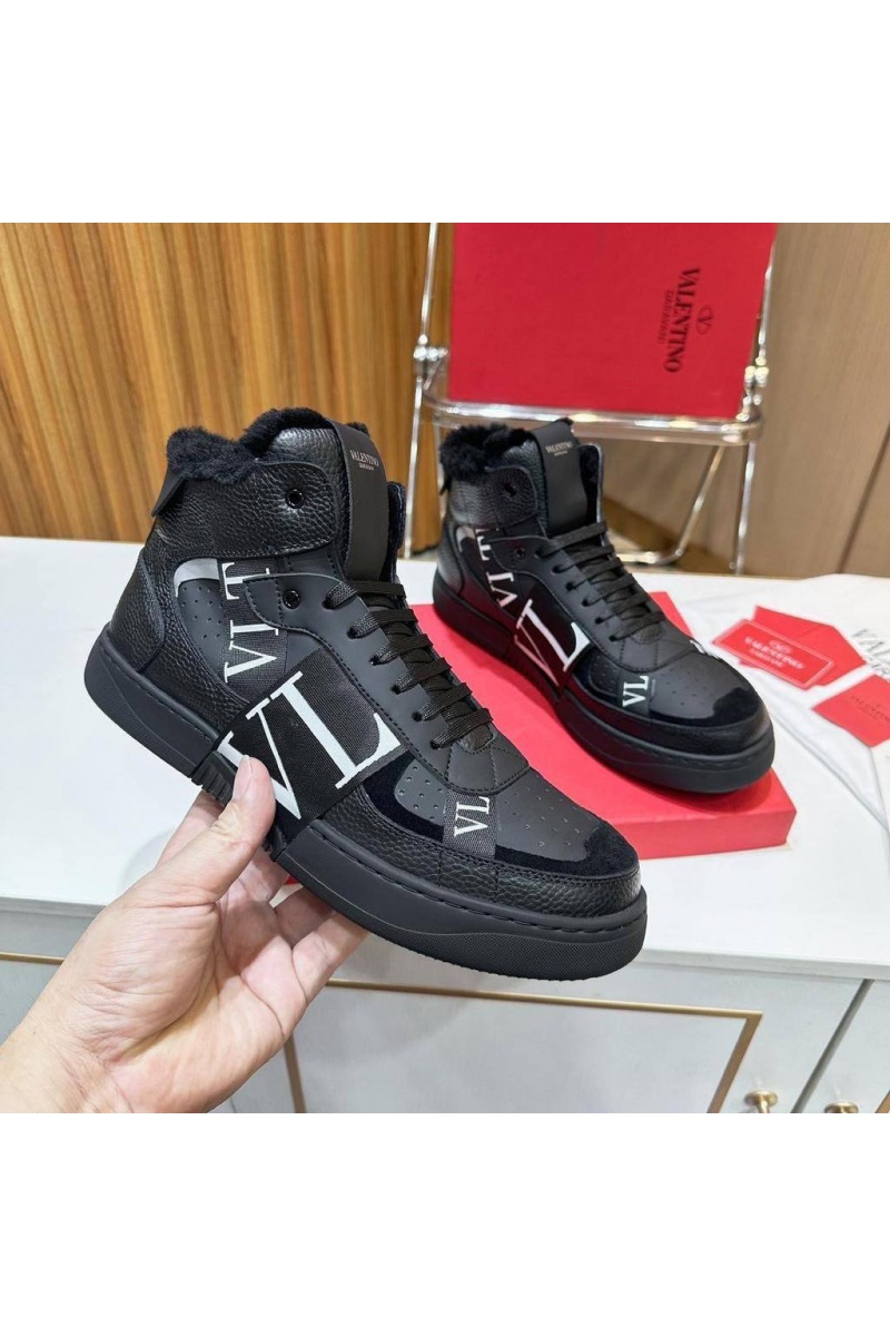 Valentino Кроссовки с мехом VL7N high-top 