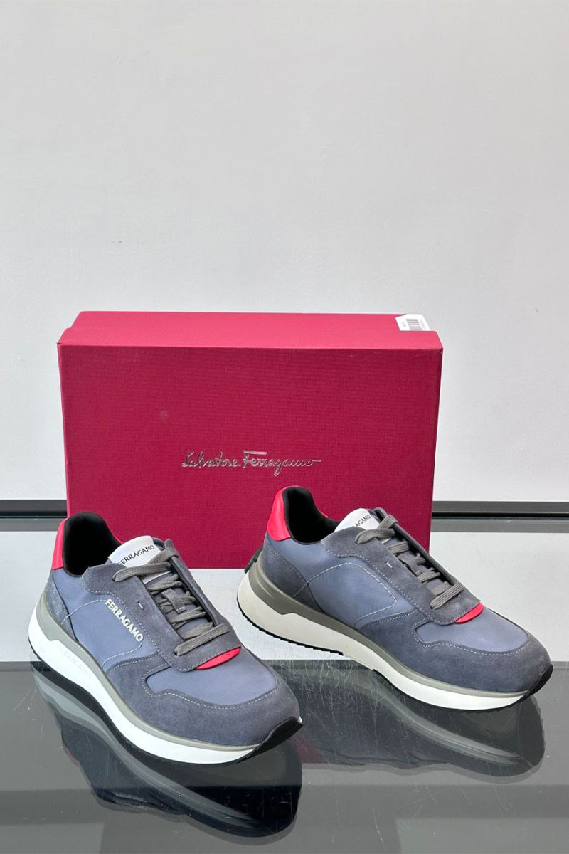 Salvatore Ferragamo Мужские комбинированные кроссовки