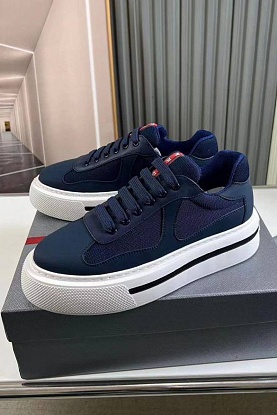 Комбинированные кроссовки logo-stripe - Navy