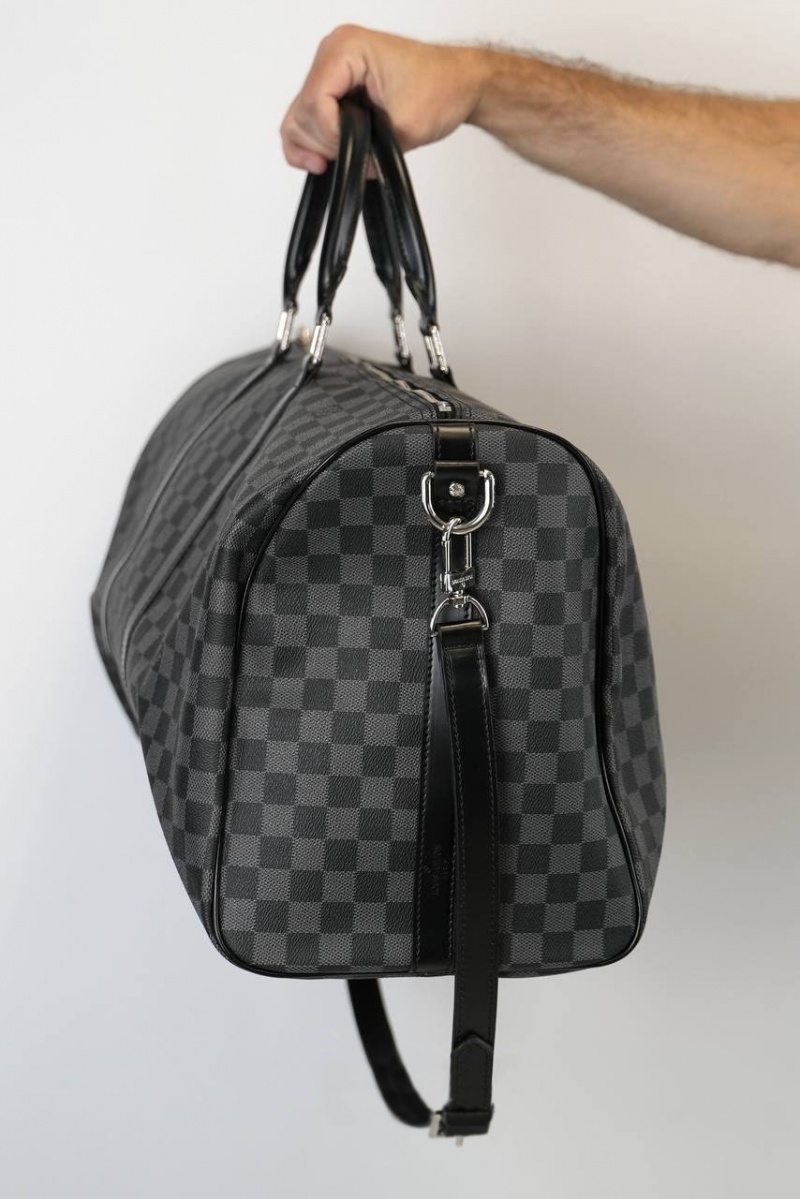 Lоuis Vuittоn Дорожная сумка Keepall Damier Graphite 55x30 см