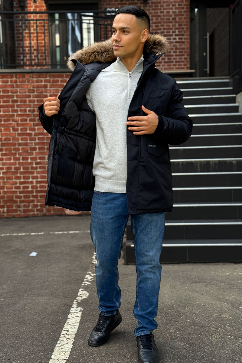 Canada Goose Утеплённая парка Langford - Black 