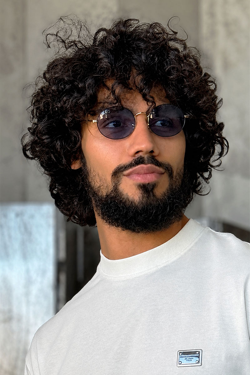Ray-Ban Солнцезащитные очки Oval Metal - Blue
