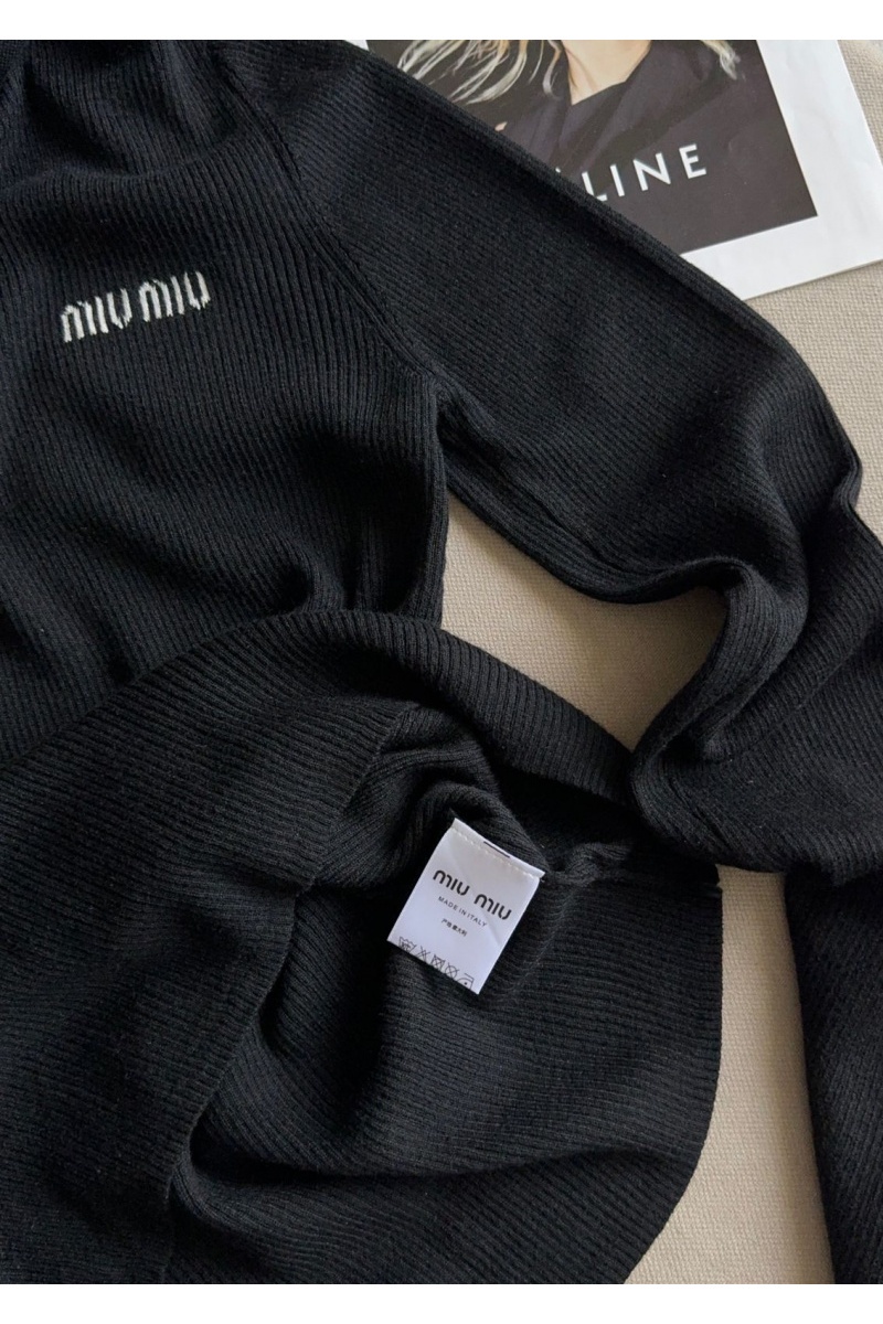 MIU MIU Женская чёрная кофта 