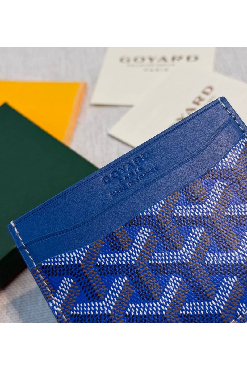 Designer Clothing Кожаный кардхолдер Goyard Saint Sulpice premium 10.5x7 см
