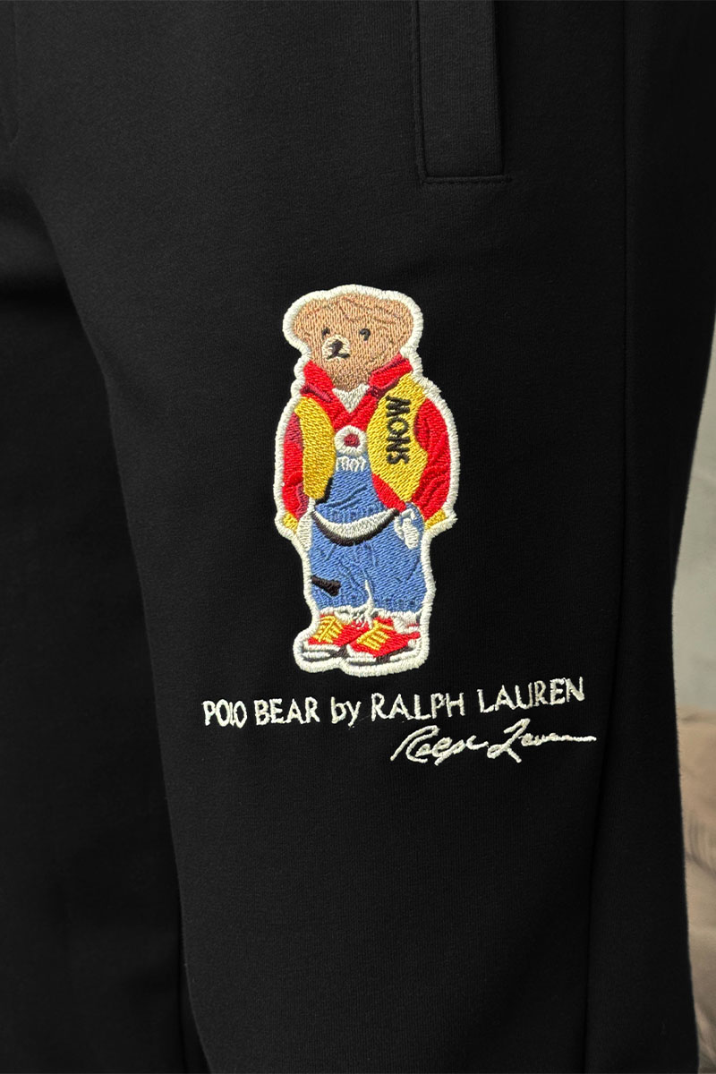 Polo Ralph Lauren Чёрные спортивные штаны "Bear"