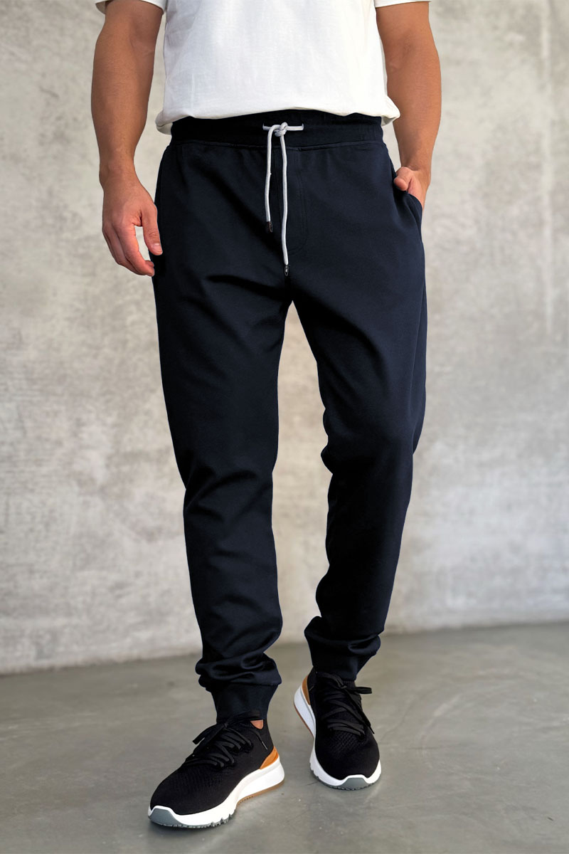 Brunеllо Сuсinеlli Спортивные штаны logo-embroidered - Navy 