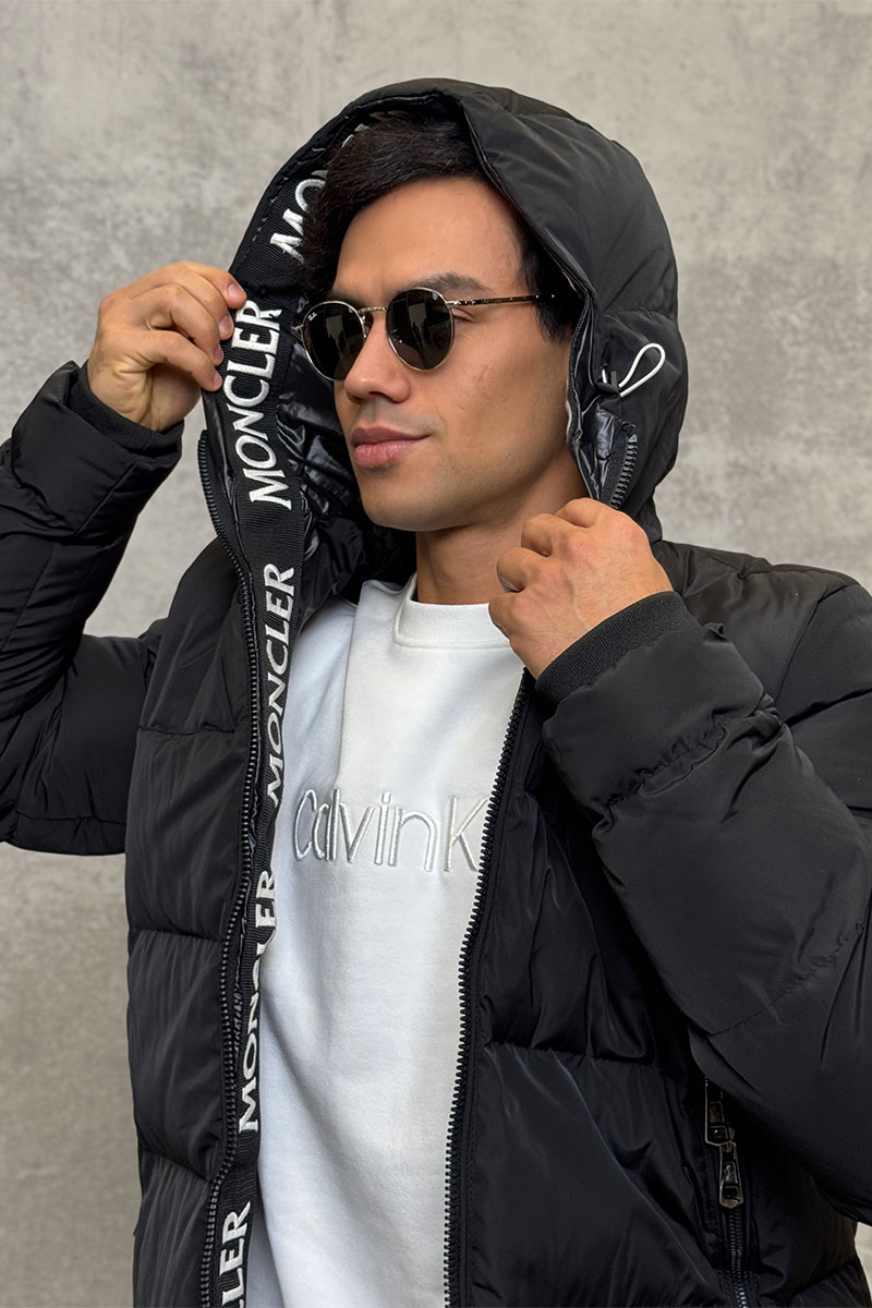 Moncler Мужская утеплённая парка Templon чёрного цвета