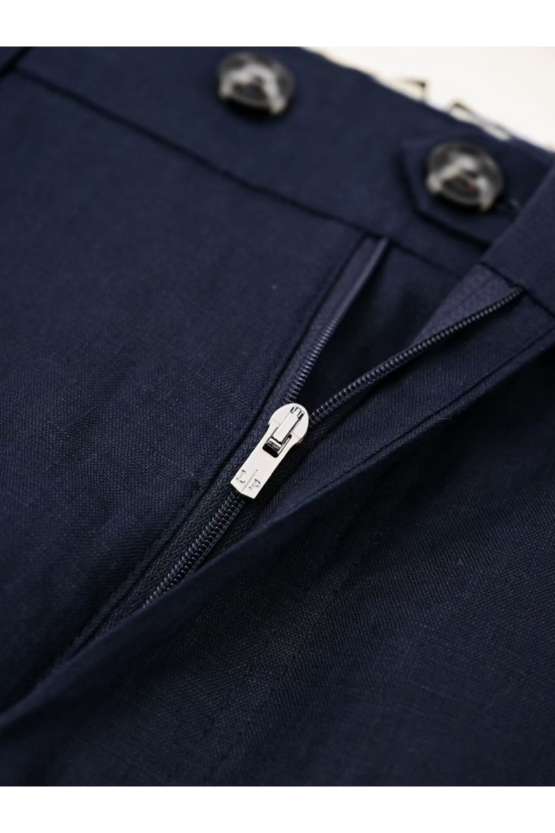 Loro Piana Мужские тёмно-синие брюки premium