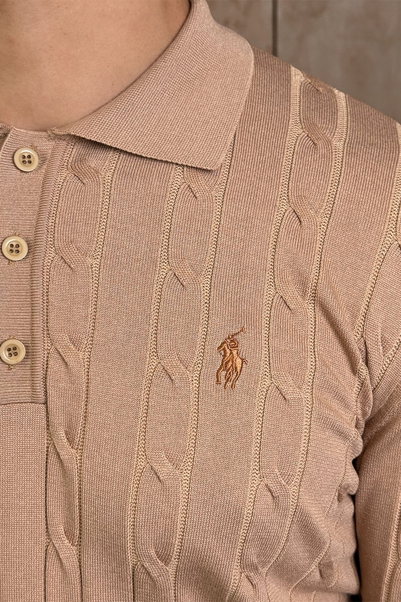 Polo Ralph Lauren Мужское бежевое поло 