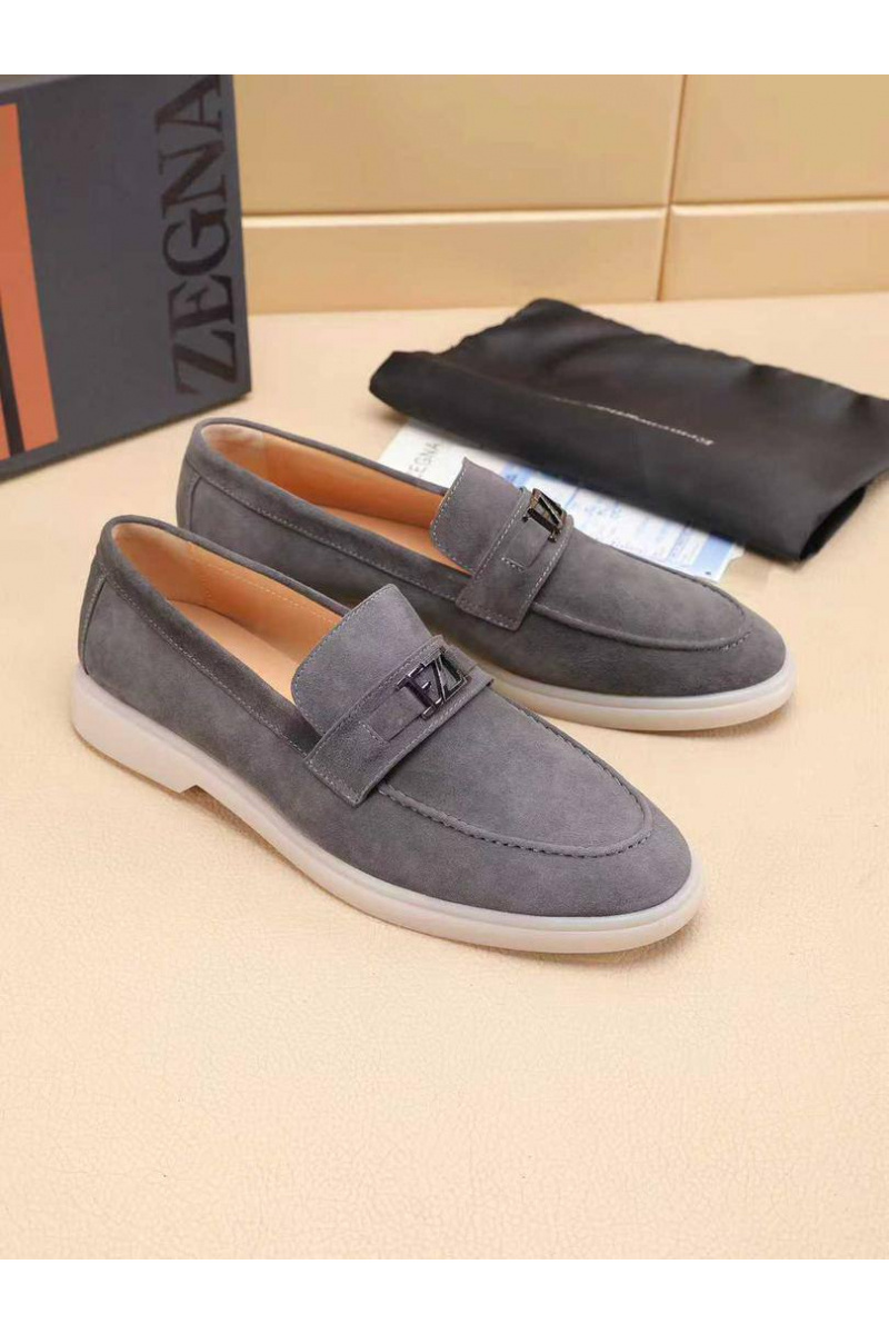 Zegna Мужские замшевые лоферы 