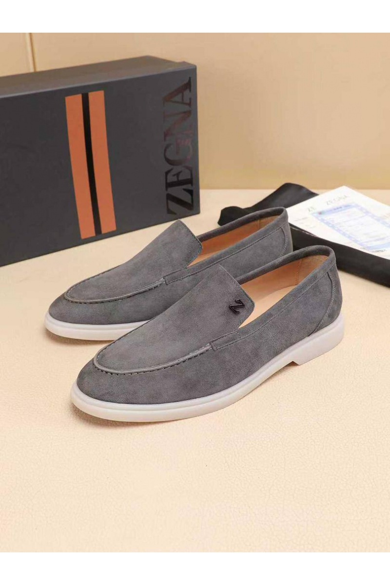Zegna Мужские замшевые лоферы