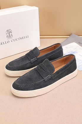 Мужские замшевые лоферы