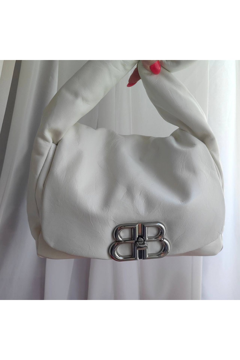 Balenciaga Женская сумка Monaco 25x20 см - White