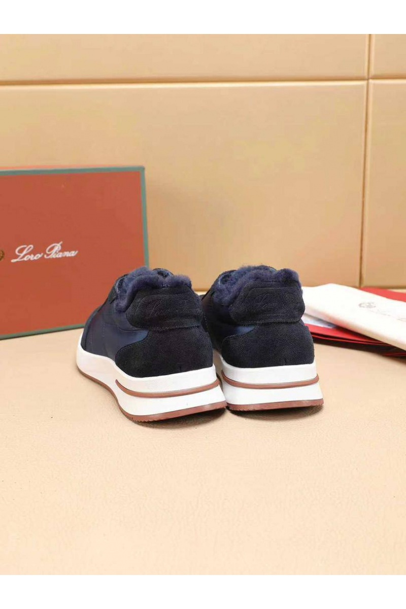 Loro Piana Кроссовки с мехом Week End Walk Evo 