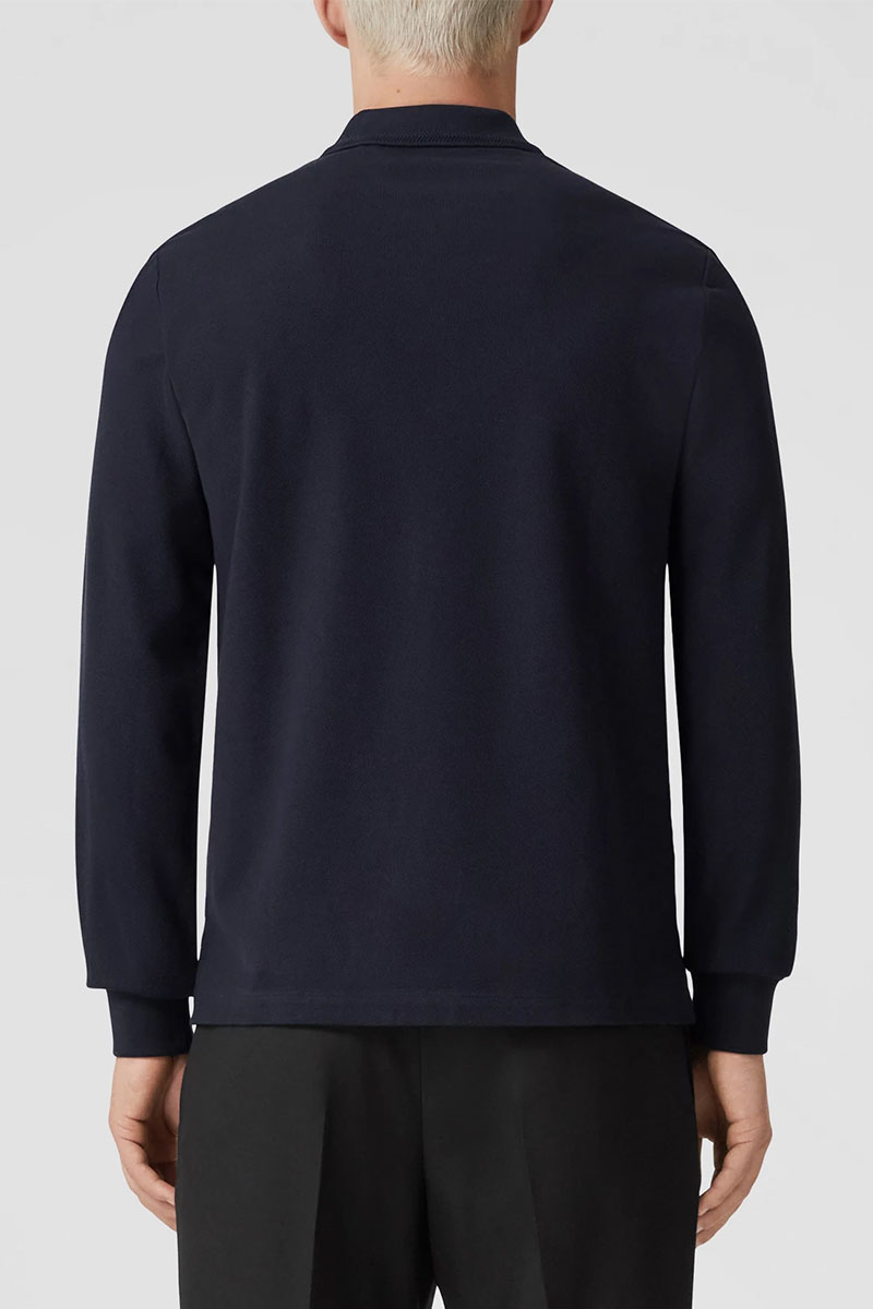 Burberry Поло с длинным рукавом TB logo - Dark Blue