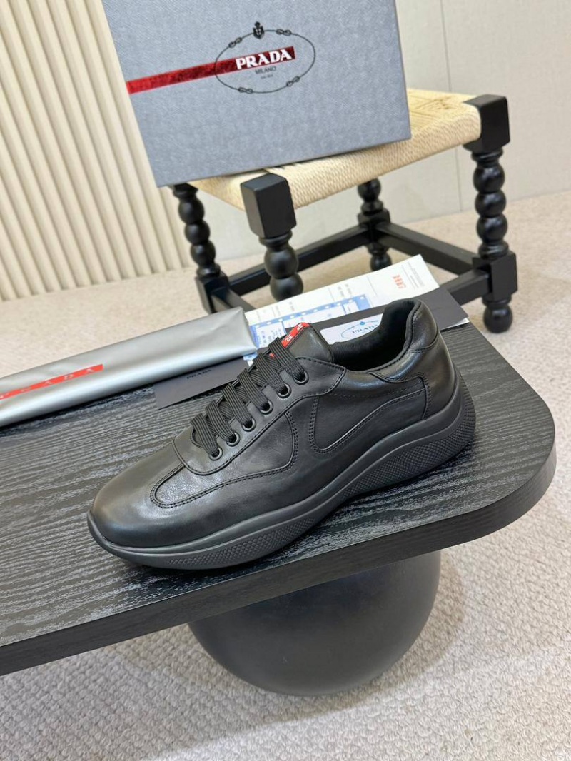 Prada Кожаные кроссовки America's Cup - Black