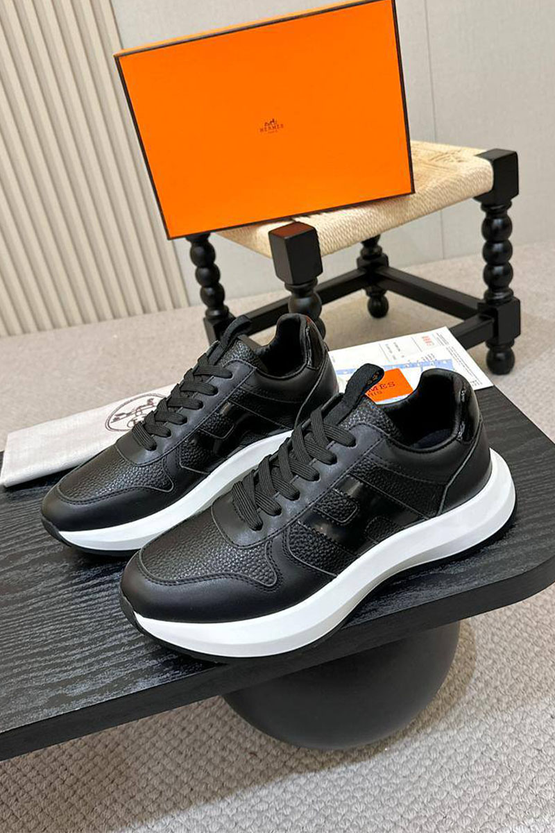 Hermes Мужские кожаные кроссовки 