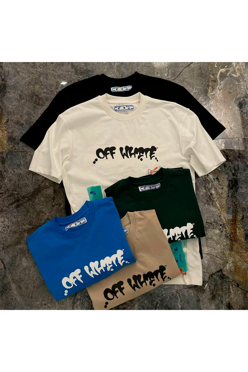 Off-White Белая оверсайз футболка logo-print