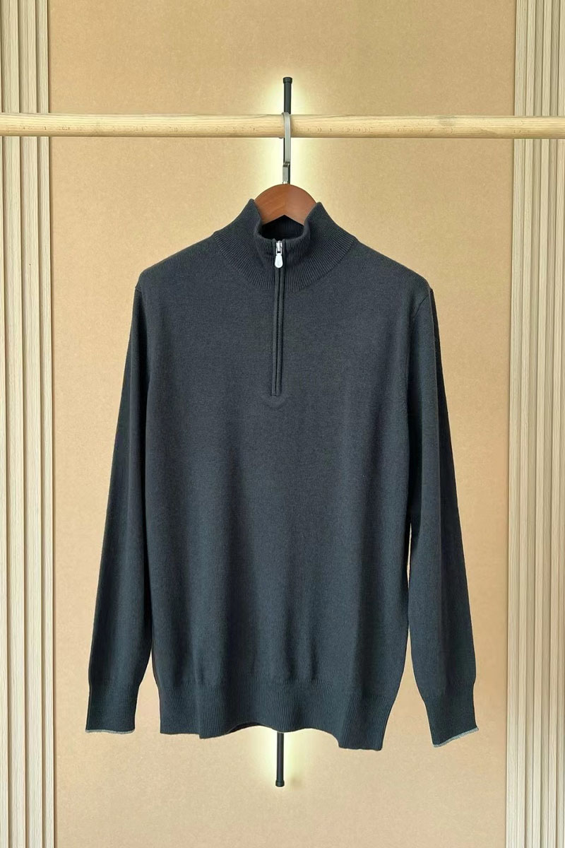 Brunеllо Сuсinеlli Кашемировый свитер Premium - Black Grey